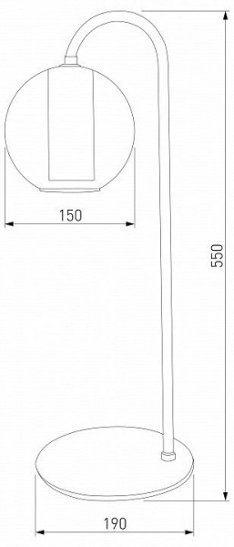 Настольная лампа декоративная Eurosvet Cobble 80508/1 дымчатый в Чебаркуле - chebarkul.mebel24.online | фото 2