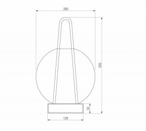 Настольная лампа декоративная Eurosvet Frasco 80507/1 черный в Чебаркуле - chebarkul.mebel24.online | фото 3