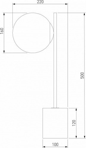 Настольная лампа декоративная Eurosvet Marbella 01157/1 черный в Чебаркуле - chebarkul.mebel24.online | фото 3