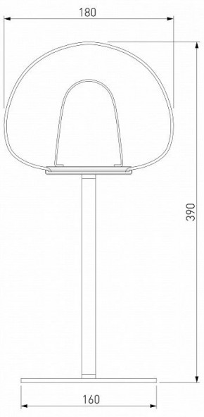 Настольная лампа декоративная Eurosvet Twice 90326/1 черный в Чебаркуле - chebarkul.mebel24.online | фото 2