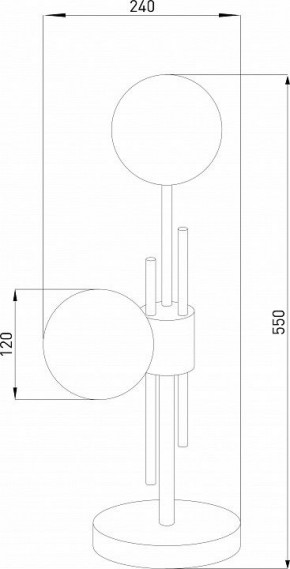 Настольная лампа декоративная Eurosvet Volver 01383/2 латунь в Чебаркуле - chebarkul.mebel24.online | фото 4