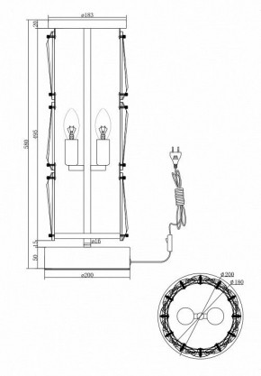 Настольная лампа декоративная Maytoni Puntes MOD043TL-02CH в Чебаркуле - chebarkul.mebel24.online | фото 4