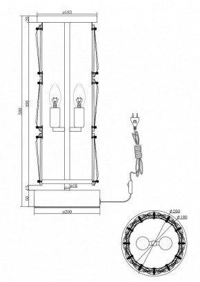 Настольная лампа декоративная Maytoni Puntes MOD043TL-02G в Чебаркуле - chebarkul.mebel24.online | фото 3