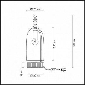 Настольная лампа декоративная Odeon Light Bell 4892/1T в Чебаркуле - chebarkul.mebel24.online | фото 6