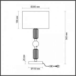 Настольная лампа декоративная Odeon Light Candy 4861/1T в Чебаркуле - chebarkul.mebel24.online | фото 4