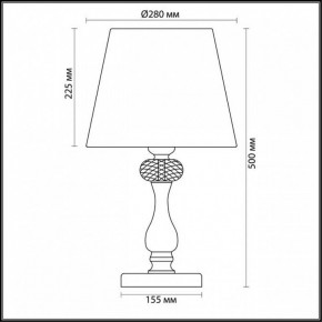 Настольная лампа декоративная Odeon Light Gaellori 3393/1T в Чебаркуле - chebarkul.mebel24.online | фото 3