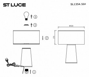 Настольная лампа декоративная ST-Luce Jackie SL1354.504.01 в Чебаркуле - chebarkul.mebel24.online | фото 4