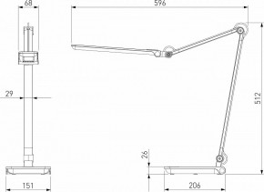 Настольная лампа офисная Elektrostandard Great a065289 в Чебаркуле - chebarkul.mebel24.online | фото 4