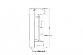 ОЛЬГА-МИЛК 9.2 Шкаф угловой с зеркалом в Чебаркуле - chebarkul.mebel24.online | фото 2