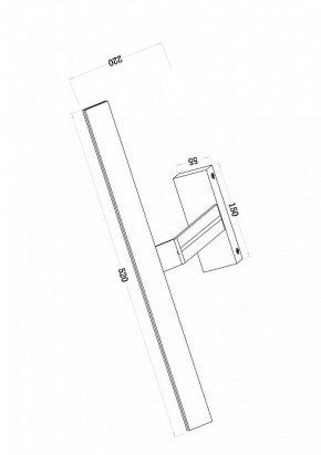 Подсветка для зеркала Maytoni Decart MIR010WL-L12W4K в Чебаркуле - chebarkul.mebel24.online | фото 3