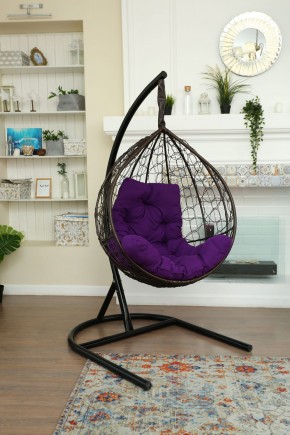 Подвесное кресло Бароло (коричневый/фиолетовый) в Чебаркуле - chebarkul.mebel24.online | фото
