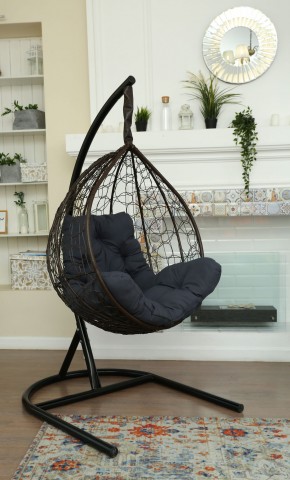 Подвесное кресло Бароло (коричневый/графит) в Чебаркуле - chebarkul.mebel24.online | фото