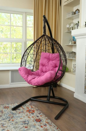 Подвесное кресло Бароло (коричневый/розовый) в Чебаркуле - chebarkul.mebel24.online | фото