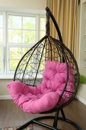 Подвесное кресло-кокон Бароло (коричневый/черный) в Чебаркуле - chebarkul.mebel24.online | фото 2