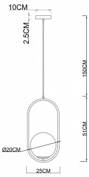 Подвесной светильник Arte Lamp Matisse A7746SP-1AB в Чебаркуле - chebarkul.mebel24.online | фото 3