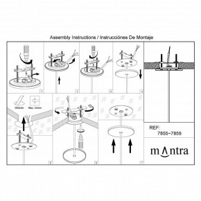 Подвесной светильник Mantra Elsa 8246+7856 в Чебаркуле - chebarkul.mebel24.online | фото 2