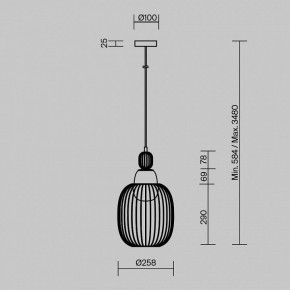 Подвесной светильник Maytoni Levitation MOD376PL-01G1 в Чебаркуле - chebarkul.mebel24.online | фото 5