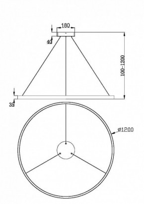 Подвесной светильник Maytoni Rim MOD058PL-L65BK в Чебаркуле - chebarkul.mebel24.online | фото 5