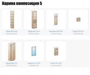 Прихожая Карина (модульная) в Чебаркуле - chebarkul.mebel24.online | фото 2