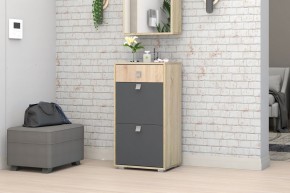 Прихожая Монако-2 (Дуб Сонома/Графит) в Чебаркуле - chebarkul.mebel24.online | фото 8