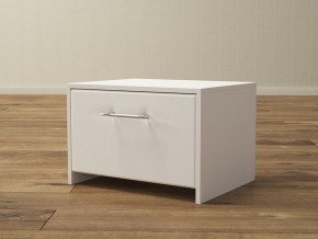 PROxSON Тумба Varna (ЛДСП Белая+экокожа Белый/Белый) 51x40 в Чебаркуле - chebarkul.mebel24.online | фото