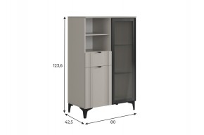 РИЧ Комод 2 со стеклом в Чебаркуле - chebarkul.mebel24.online | фото 2