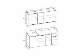 РИО-1 ЛДСП Кухонный гарнитур 1,7 м в Чебаркуле - chebarkul.mebel24.online | фото 7