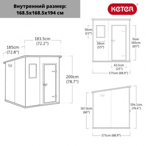 Сарай Манор Пентхаус 6x6 (MANOR PENT 6x6) в Чебаркуле - chebarkul.mebel24.online | фото 3