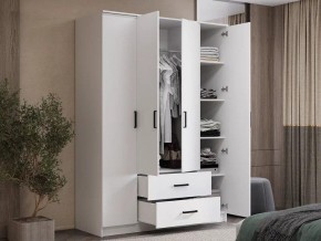 Шкаф 4-х створчатый Титан (белый) в Чебаркуле - chebarkul.mebel24.online | фото 4