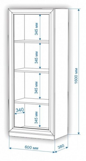 Шкаф для белья Нобиле ВтН-ФГД в Чебаркуле - chebarkul.mebel24.online | фото 2