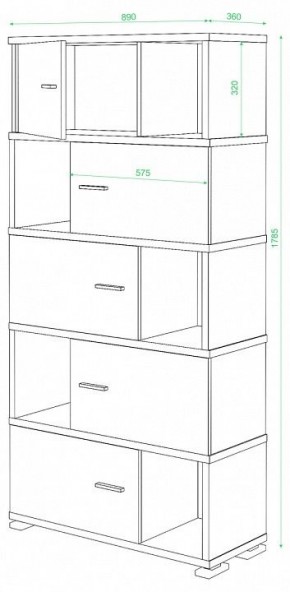 Шкаф комбинированный Домино СБ-30/5 в Чебаркуле - chebarkul.mebel24.online | фото 3