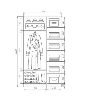 Шкаф-купе ХИТ 22-4-12-22 (420) в Чебаркуле - chebarkul.mebel24.online | фото 5