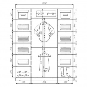 Шкаф-купе ХИТ 22-4-18/2-666 (420) в Чебаркуле - chebarkul.mebel24.online | фото 2