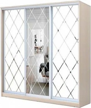 Шкаф-купе ХИТ 22-4-18/2-666 РОМБ БОЛЬШОЙ МАТОВЫЙ в Чебаркуле - chebarkul.mebel24.online | фото