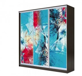 Шкаф-купе ХИТ 22-4-20-777 АБСТРАКЦИЯ №3 в Чебаркуле - chebarkul.mebel24.online | фото