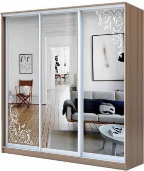 Шкаф-купе ХИТ 23-20/2-656 ОРНАМЕНТ в Чебаркуле - chebarkul.mebel24.online | фото