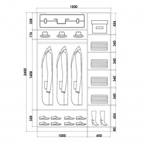 Шкаф-купе ХИТ 24-15-77 (620) в Чебаркуле - chebarkul.mebel24.online | фото 3