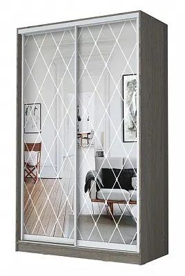 Шкаф-купе ХИТ 24-4-17-66 РОМБ БОЛЬШОЙ в Чебаркуле - chebarkul.mebel24.online | фото