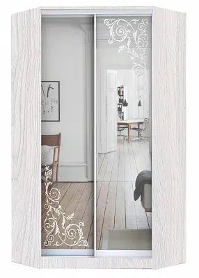 Шкаф-купе ХИТ-У-24-4-66 ОРНАМЕНТ в Чебаркуле - chebarkul.mebel24.online | фото