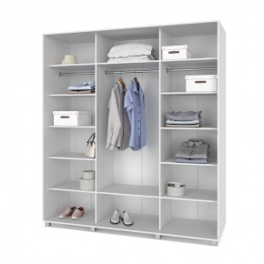 МАРТИН Шкаф-купе с зеркалом Анкор светлый (2000*600) М602 в Чебаркуле - chebarkul.mebel24.online | фото 2