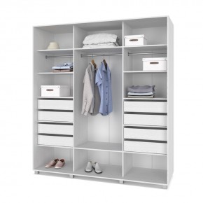 МАРТИН Шкаф-купе с зеркалом Анкор светлый (2000*600) М602 в Чебаркуле - chebarkul.mebel24.online | фото 4