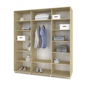 МАРТИН Шкаф-купе с зеркалом Ирландский дуб (2000*600) М602 в Чебаркуле - chebarkul.mebel24.online | фото 2