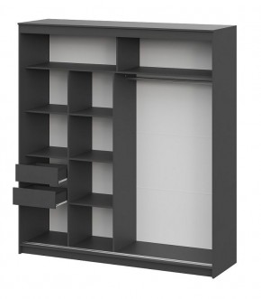 Шкаф-купе ШКП 3 МАКС (2000) Графит серый в Чебаркуле - chebarkul.mebel24.online | фото 3