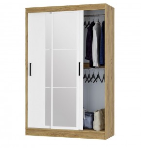 Шкаф-купе Тайм ШКК-03 (крафт/белый) в Чебаркуле - chebarkul.mebel24.online | фото 2