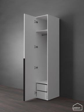 Шкаф Linnea MHR-1-3 2050х400х510 (Белый-М 11.1.2) в Чебаркуле - chebarkul.mebel24.online | фото 5