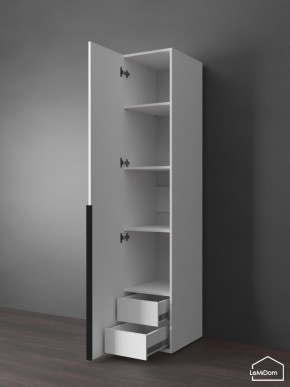 Шкаф Linnea MHR-1-3 2050х400х510 (Белый-М 11.1.2) в Чебаркуле - chebarkul.mebel24.online | фото 6