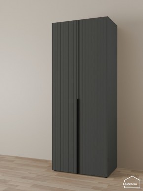 Шкаф Linnea MHR-2-2 2050х800х510 (Графит-М 11.1.25) в Чебаркуле - chebarkul.mebel24.online | фото