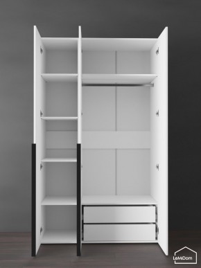 Шкаф Linnea MHR-3-2 2050х1200х510 (Белый-М 11.1.1) в Чебаркуле - chebarkul.mebel24.online | фото 5