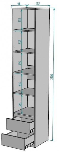 Шкаф Мальта H166 в Чебаркуле - chebarkul.mebel24.online | фото 2