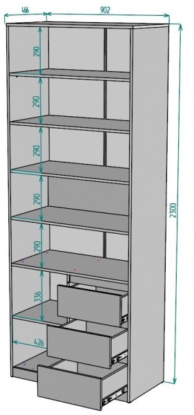 Шкаф Мальта H190 в Чебаркуле - chebarkul.mebel24.online | фото 2